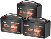 LiTime 3 Pack 12V 100Ah Trolling Mo