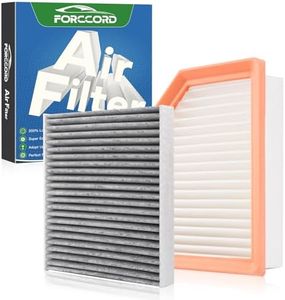 Forccord Cabin Air Filter&Engine Air Filter Fit for Nissan Rogue 2026 2025 2024 2023 2022 2021 Air Filter Replacement 272775NA1A 16546-6RA0A Car Accessories