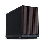 Lian Li A3-mATX-WD-26.3L Micro Form Factor Chassis-No Fans Included-Supports 360mm AIO-Modularity Design-for M-ATX, ITX Motherboard-DAN Cases Collaboration-Wood Front Panel-Black (A3X-WD)