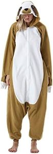 Hstyle Unisex Adult Onesie Anime Costume Kigurumi Cosplay Animal Pyjamas Hoodie Sleepwear Pyjamas, Sloth, Large