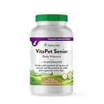 NaturVet VitaPet Senior Daily Vitamins Plus Glucosamine for Dogs, 60 ct Chewable Tablets, Made in USA