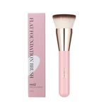 MSQ Foundation Brush Kabuki Make Up Brush Flat Top For Blending Liquid, Cream or Flawless Powder Cosmetics Buffing, Stippling, Concealer - Premium Quality Synthetic Dense Bristles