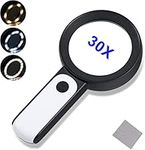 30X Magnifying Glass with 18LED Lig