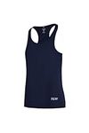 TCA Women's Workout Vest – Lightweight Sleeveless Sports Vest for Running, Training, and Fitness - Navy Blazer, XS
