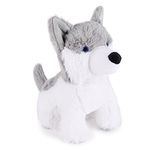 Zappi Co Children's Soft Cuddly Plush Toy Animal - Perfect Perfect Soft Snuggly Playtime Companions for Children (12-15cm /5-6") (Husky Dog)