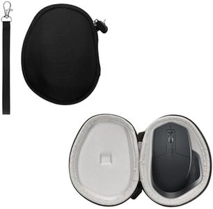kwmobile Funda para ratón Compatible con Logitech MX Master 2S Funda - Estuche con Cremallera para Mouse - Negro