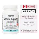Water B Gone by Aeryon Wellness | Made in Canada | Diuretic Pills for Water Retention & Bloat Relief | PMS Relief Supplement for Women | 60 Capsules