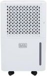 BLACK+DECKER 12L Smart Dehumidifier & Ionizer, 4 Modes, Quiet, 2.1L Water Tank, 24 Hour Timer, White, BXEH60016GB