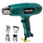 Heat Gun, PRULDE HG0080 Hot Air Gun Kit Dual Temperature Settings 752℉-1112℉ with 4 Nozzles for Crafts, Shrink Wrapping/Tubing, Paint Removing