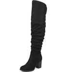 Journee Collection Womens Kaison Thigh-High Boots Black 12 Medium (B,M)