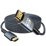 Eareyesail 8K HDMI 2.1 Cable 30 FT,48Gbps Ultra High Speed Gaming Braided Cables Support 8K@60HZ/4K@120Hz,eARC,Dynamic HDR,HDCP 2.2/2.3,3D,VRR for 120fps Monitor PS5/PS4/X-Box/Roku TV/RTX3080/3090