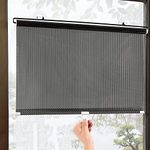 Without Drilling Sun Protection Suction Cup Roller Blind,Blackout Roller Window Shades,Temporary Portable Insulation Window Cover Curtain,Privacy Screen for Home,Office,Car (40x60cm/16x24in)