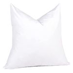 puredown® 28 x 28 Feather Down Throw Pillow Insert, 1 Pack Euro Pillow for Decorative Bed Cushion Couch Sofa