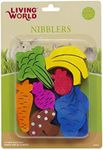 Living World Nibblers, Wood Chews, Fruit/Veggie Mix 14 Count (Pack of 1)