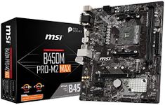 MSI ProSeries AMD Ryzen 1st and 2ND Gen AM4 M.2 USB 3 DDR4 D-Sub DVI HDMI Micro-ATX Motherboard (B450M PRO-M2 Max) (B450MPM2MAX)