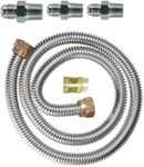 Dormont 0145811 48 in. Long 5/8 in. Outlet Diameter Gas Range Connector Kit, 1 Pack, Yellow Coated