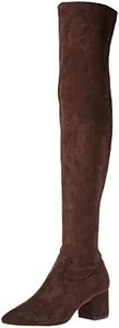 The Drop Women's Sean Suede Over-The-Knee Boot, Coffee Bean, 5.5
