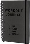 Fitness Journal A5 Hardcover Workout Book - Workout Planner for Daily Tracking, Goal Setting and More - Workout Journal for Men - Fitness Journal for Women