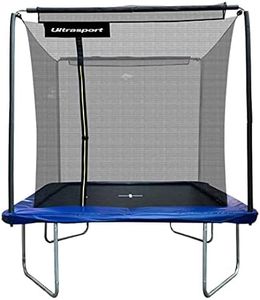 Ultrasport Rectangular Stand-up Trampoline With Large Jumping Surface, Safety Features, Sturdy Outdoor Frame, 2 Sizes, 244x366 cm