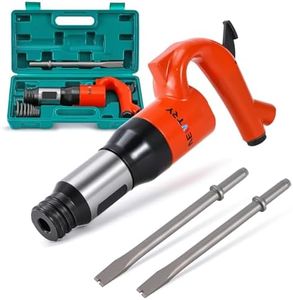 NEWTRY Pneumatic Hammer Shovel with Replacement Chisel – 21L/S Air Chisel Powerful Air Chipping Hammer Concrete Breaker Open Air Shovel for Soldering Point, Grinding & Hardware Derusting