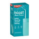 Colgate Blast Cordless Water flosser (Teal) | Blast Away Plaque Between Teeth & Gums | Helps to Promote Gum Health (1 water flosser, 2 nozzles, 1 USB charging cord)