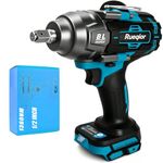 Rueqior Cordless Impact Wrench 1/2" Compatible with Makita 18V Battery, Impact Wrench 1000FT-LBS(1360N.m) High Torque Brushless Electric Impact Power Impact Driver for Car, Truck, Mower (No Battery)