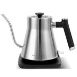 ECORELAX Gooseneck Electric Kettle, Pour Over Coffee and Tea Kettle, 100% Stainless Steel Inner with Leak Proof Design, 1200W Rapid Heating, Strix Boil-Dry Protection, 0.8L, Polished