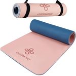 Overmont TPE Yoga Mat 1/3" Extra Thick Exercise Mat Non-Slip Workout Mat High Density Anti-Tear Pilates Mat for Stretching Fitness Home Gym, 72"x24"