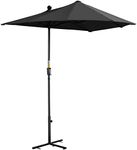 Outsunny 2m Half Parasol Market Umb