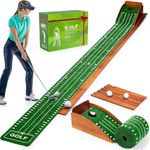 Putting Mat, Golf Putting Mat, Putting Mat Indoor Golf, Putting Green, Golf Mat, Putting Practice, Putting (Light green 1 hole)