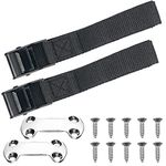 Cooler Tie Down Kit, Fixed Straps for YETI RTIC Coolers to Boat, Deck, Truck Bed, Prevent Sliding