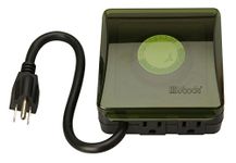 Woods 50012WD Outdoor 24-Hour Heavy Duty Mechanical Plug-In Timer, 2 Grounded Outlets