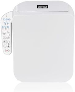KERDE F30 Square Electric Bidet Seat, Smart Toilet Cover, Heated Water Cleansing, Warm Air Drying, Seat Constant Temperature, Adjustable Temperature, Front-to-Back Nozzle Massage