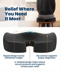 Everlasting Comfort Gel Memory Foam Seat Cushion – Ergonomic Support