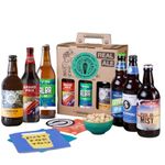 Premium British Real Ale Thank You Gift Hamper - 6x500ml Independent Traditional Ales with Snack & Craft Beer Tasting Guide by QWERTY Beer Box - Thank You Gift for Men, Beer Gift for Men, Men Gifts