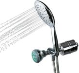 Crystal Quest Luxury Shower Power Handheld & Shower Head Combo Filtration System Chrome - BPA Free | 1.25-2.5 GPM | Reversible Cartridge | Great for Dechlorination