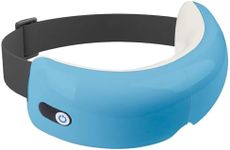 Eye Massager with Heat and Air Compression, Gift for Mon, Eye and Temple Massage Therapy with Vibration and Music for Migraines, Eye Fatigue Relief, Dry Eyes Strain, Blue