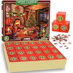 Advent Calendar 2024, Jigsaw Puzzles for Adults 1000 for Women Men Kids Puzzles for Adults Girlfriend Birthday Presents Gifts for Mum Dad Christening Gifts for Teenage Girls Boys