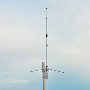HYS UHF Base Antenna, 390-470Mhz 43.3inches Outdoor Variable Frequency Antenna for Icom Midland Yaesu Kenwood Mobile Radio Transceiver Repeater