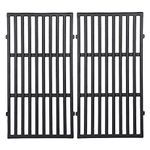 GGC Grill Grid Grates for Weber Spirit 300 Series, Spirit 700, 7638, Genesis Silver B/C, Genesis Gold B/C and Others, Set of 2 Porcelain-Enameled Cast Iron Grates(17.5" x 11.9" x 0.5")