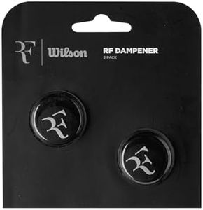 Wilson WR8445001001 Tennis Vibration Stopper RF DAMPENER (RF Dampener), Pack of 2, Black
