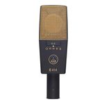 AKG C414 XLII Reference Multipattern Condenser Microphone, Highly Versatile, For Live sound and Studio installations - Black & Gold