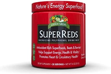 Garden Greens Super Reds Energizing Polyphenol Superfoods, Antioxidants, Powder Drink Mix, 30servings