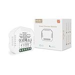 MOES WiFi Smart Alexa DIY Mini Dimmer LED Light 2 Gang Switch Module,Dimmable LED Timer Wireless 1 Way or 2 Way Switch,Brightness Memory Smart Life Tuya Remote Control Works Alexa Google Assistants
