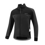 BALEAF Men's Winter Jacket Windproof Softshell Thermal Warm Pockets Cycling Running Mountain Biking Cold Weather Gear, 01-black, XL