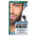 JUST FOR MEN Color Gel Mustache & Beard M-45, Dark Brown 1 Each (Pack of 2)