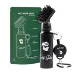 Caddy Splash Premium Golf Club Cleaner with Water- Heavy Duty Retractable Clip- Squeeze Bottle for Easy Cleaning with Nylon Bristles- Golf Water Brush- Holds 4 Oz Water- USA Company