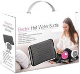 Rechargeable Electric Hot Water Bottle Bed Hand Warmer Massaging Heat Pad Cozy Slate Grey