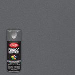 Krylon K02769007 Fusion All-In-One Spray Paint for Indoor/Outdoor Use, Metallic Dark Metal 12 Oz.