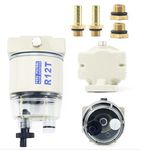 R12T Fuel Filter Water Separator Complete Kit Boat Marine Rotation Fuel Filter fits for Speedboats, Tankers, and Fuel Trucks Diesel and Gasoline Engine Replaces S3240 120AT NPT ZG1/4-19